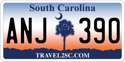 SC license plate ANJ390