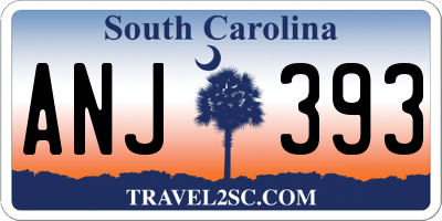 SC license plate ANJ393