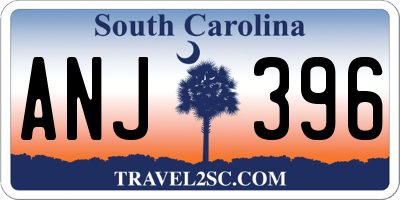 SC license plate ANJ396