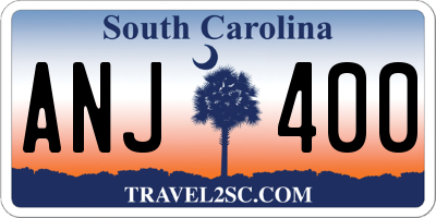 SC license plate ANJ400