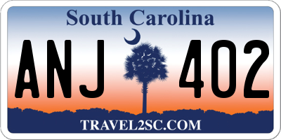 SC license plate ANJ402