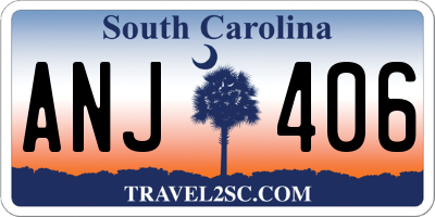 SC license plate ANJ406