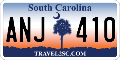 SC license plate ANJ410