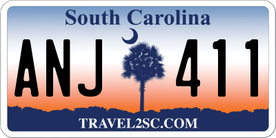 SC license plate ANJ411
