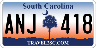 SC license plate ANJ418