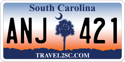 SC license plate ANJ421
