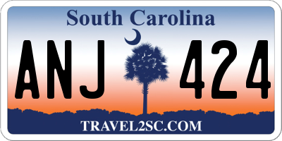 SC license plate ANJ424