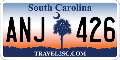 SC license plate ANJ426