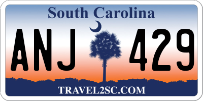 SC license plate ANJ429