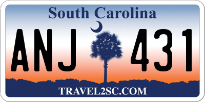 SC license plate ANJ431
