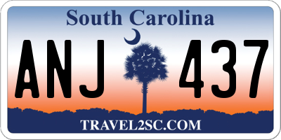 SC license plate ANJ437