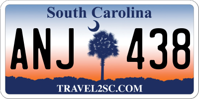 SC license plate ANJ438
