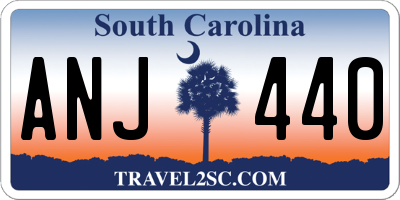 SC license plate ANJ440