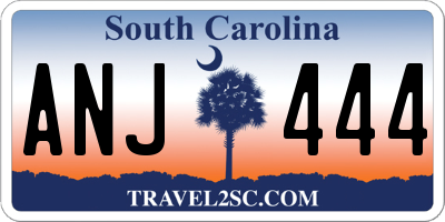 SC license plate ANJ444