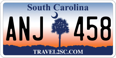 SC license plate ANJ458