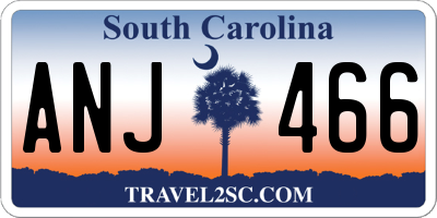 SC license plate ANJ466