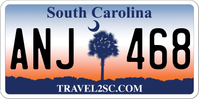 SC license plate ANJ468