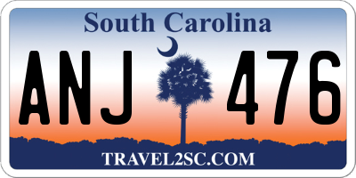 SC license plate ANJ476