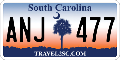 SC license plate ANJ477