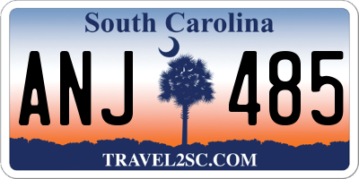 SC license plate ANJ485