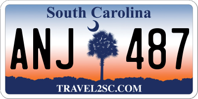 SC license plate ANJ487