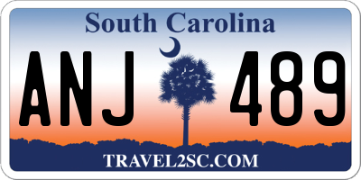 SC license plate ANJ489