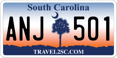 SC license plate ANJ501