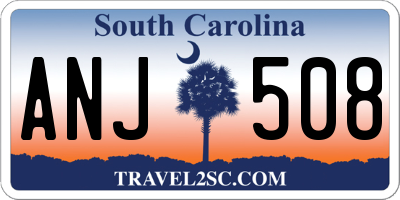SC license plate ANJ508