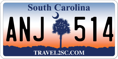SC license plate ANJ514