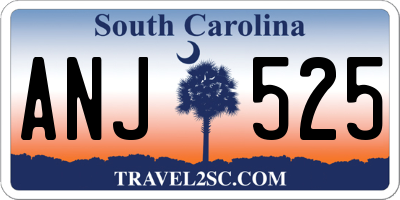 SC license plate ANJ525