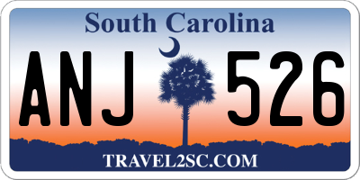 SC license plate ANJ526