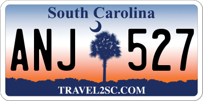 SC license plate ANJ527