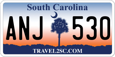 SC license plate ANJ530