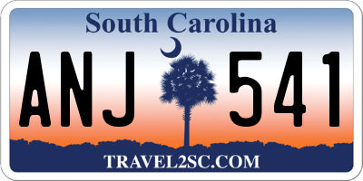 SC license plate ANJ541