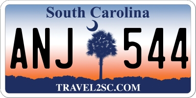 SC license plate ANJ544