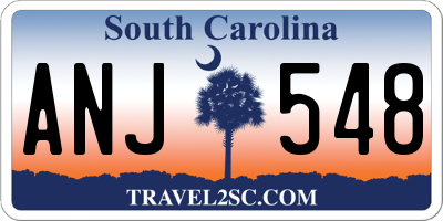 SC license plate ANJ548