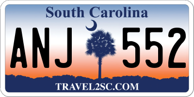 SC license plate ANJ552
