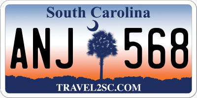 SC license plate ANJ568