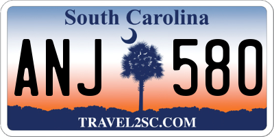 SC license plate ANJ580