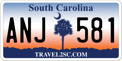 SC license plate ANJ581