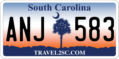 SC license plate ANJ583