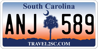 SC license plate ANJ589