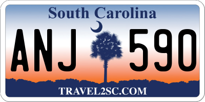 SC license plate ANJ590