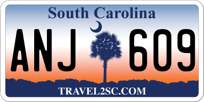SC license plate ANJ609