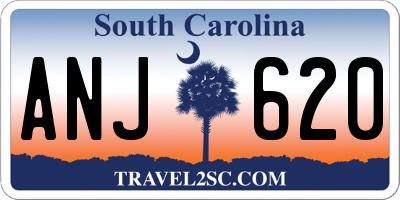 SC license plate ANJ620