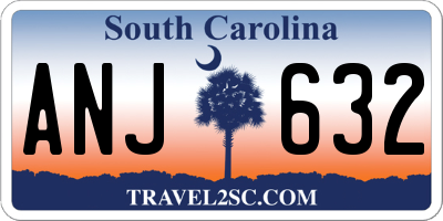SC license plate ANJ632