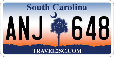 SC license plate ANJ648