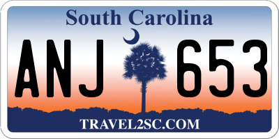 SC license plate ANJ653