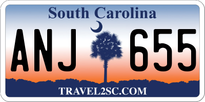 SC license plate ANJ655