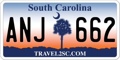 SC license plate ANJ662